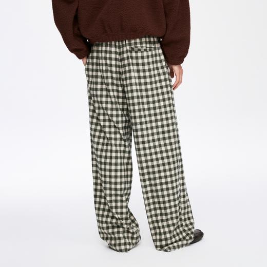 oneup法兰绒格子长裤（男女同款） 商品图3
