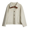 OLrain欧芮儿2025新款女秋季奢暖撞色翻领设计感大衣双面呢外套 商品缩略图3