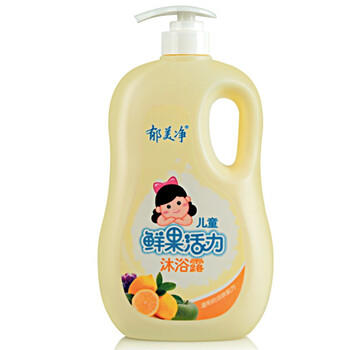 郁美净儿童沐浴露鲜奶温和补水保湿鲜果精华泡泡浴宝宝沐浴露大容量1kg 商品图4