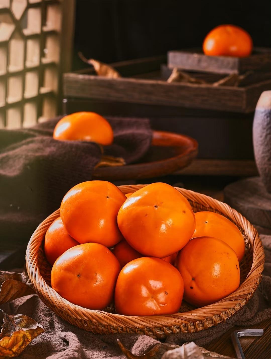 正宗陕西巧克力阳丰甜柿子脆柿新鲜水果应季水果