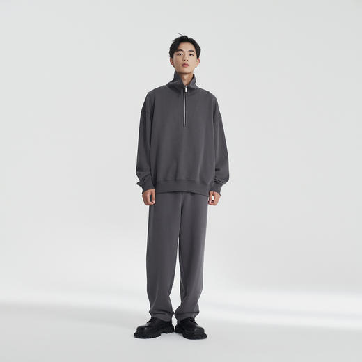 MODE COMMUTER | MC秋季半开襟立领卫衣男简约通勤时尚MCE131056C 商品图1