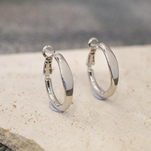 章若楠、张子枫同款素圈耳环 商品图0