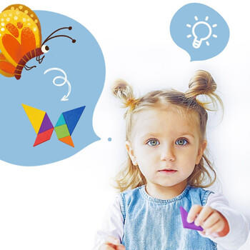 TOI儿童七巧板拼图玩具早教卡片幼儿园3-6岁宝宝男女孩玩具生日礼物 商品图2