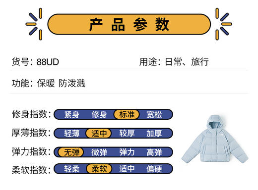 北面  25年秋冬   羽绒服  88UD 商品图2