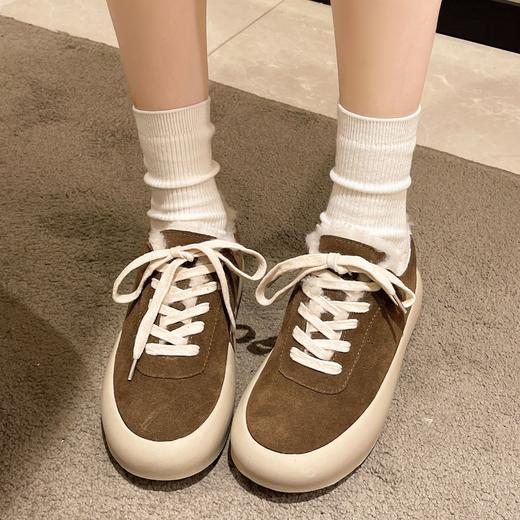 雪地靴女款！2025新款冬季羊毛皮毛一体真皮厚底防滑低帮加厚棉鞋女！ 商品图1