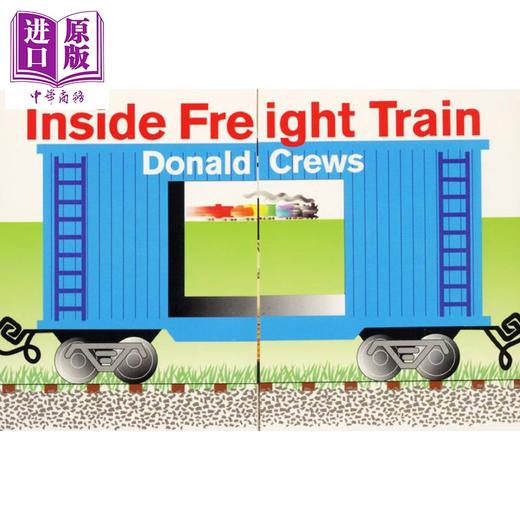 【中商原版】货运列车有什么 Donald Crews Inside Freight Train 英文原版 儿童纸板书绘本 图画故事书 进口亲子童书 4岁以上 商品图1