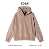 WY1149SDSA男士秋冬新款痞帅男装韩版简约纯色按扣连帽卫衣百搭宽松上衣 商品缩略图1