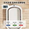日康（rikang）婴儿洗澡盆折叠盆电子感温浴盆+浴网  X1034-3 雾蓝 商品缩略图6