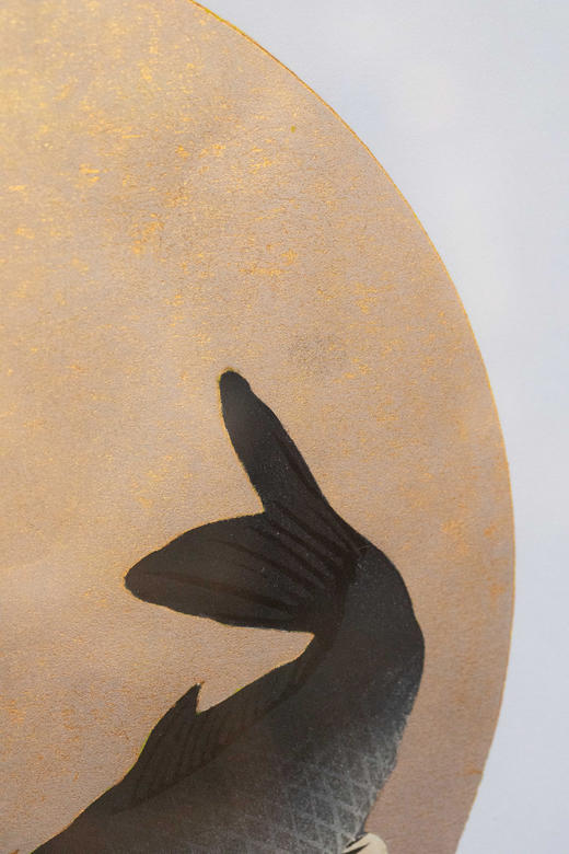 独角鹿西洋古董2010年日本当代艺术家Kunio Kaneko签名创作出品限量木刻版画作品「Whisper Whisper 7 低语·七」 商品图6