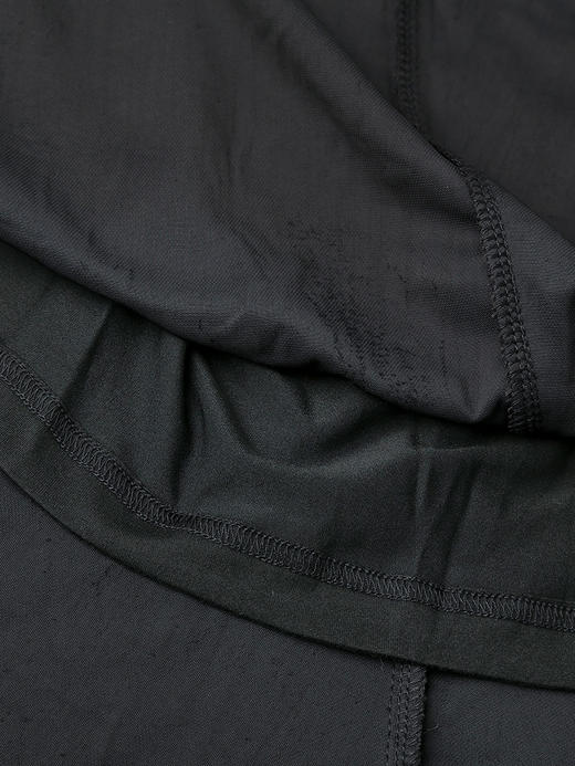 黑色丝绒压褶鱼尾半身裙 秋冬复古高腰显瘦中长款 A 字裙 商品图4