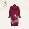 【福天华】品质寿服女大衣“繁花似锦”（紫红）百年工艺传统寿衣 商品缩略图0