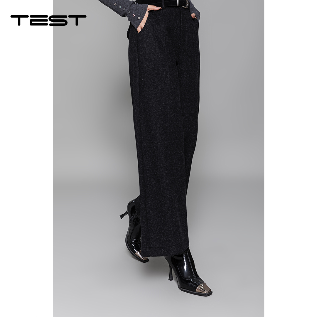 冬上新时尚百搭通勤穿搭高级感宽松休闲裤3254009