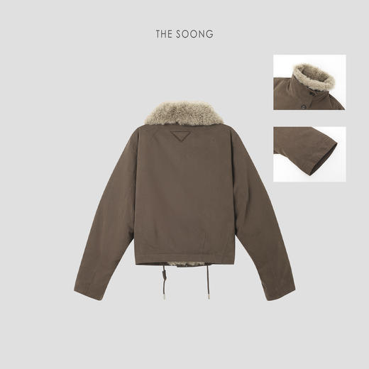 THESOONG|重工纯棉立裁90白鹅绒山羊绒翻领羽绒服HWYRF8045 商品图7