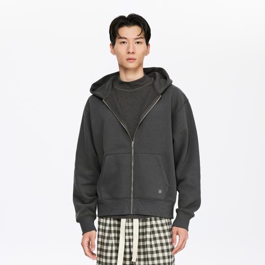 oneup运动加厚抓绒拉链连帽卫衣（男女同款） 商品图3