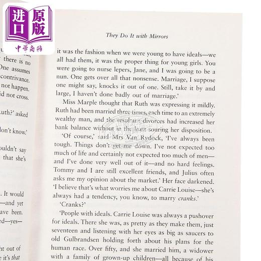 【中商原版】阿加莎系列 借镜杀人 马普尔小姐 英文原版 Agatha Christie Miss Marple They Do It With Mirrors 商品图2