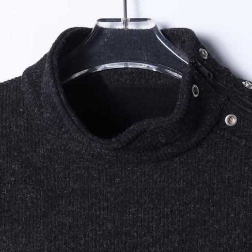 52028SDSA秋冬新款痞帅男装领口鸡眼拉链设计立领卫衣下摆松紧百搭休闲 商品图2