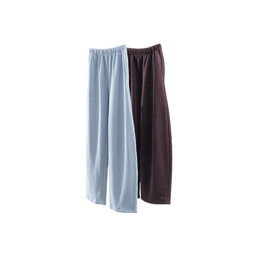 绽放724朵/秀场卫裤2023新款秋冬加厚镰刀裤100%长绒棉百搭休闲裤 商品图4