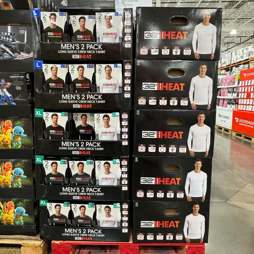 白菜上架！美国32度°HEAT男士 超薄发热保暖内衣套装 商品图7