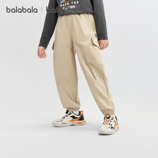 巴拉巴拉balaOne童装儿童裤子男童长裤2025秋新款休闲束脚裤耐磨 商品图0
