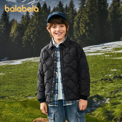 【商场同款】巴拉巴拉童装儿童轻薄羽绒服男女童2025冬衬衫式外套 商品图1