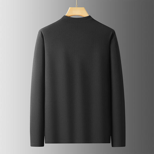 【加绒】【DDP】大依优型大码男装圆领加绒长袖T恤加绒卫衣休闲百搭加肥加大码 商品图1