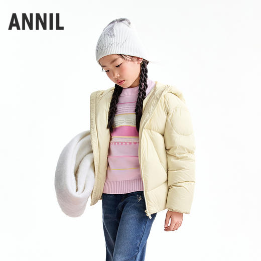【实体店同款】女童短款羽绒服冬季新款安奈儿童装AG545376 商品图2