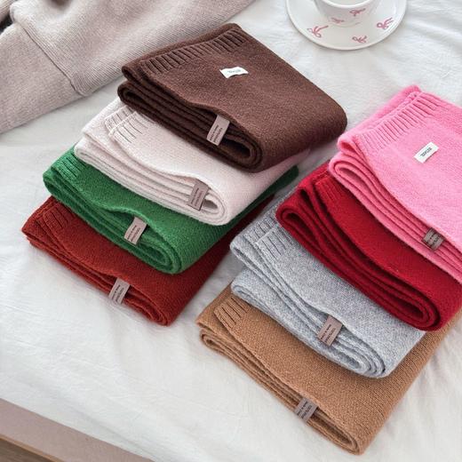 时尚搭配！西田の凉子 绵羊毛针织围巾 轻盈保暖 时尚百搭 8色可选 商品图9