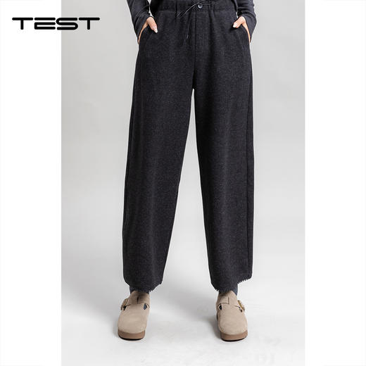 冬上新九分版型利落日常出街随性又时髦休闲裤3254010 商品图0