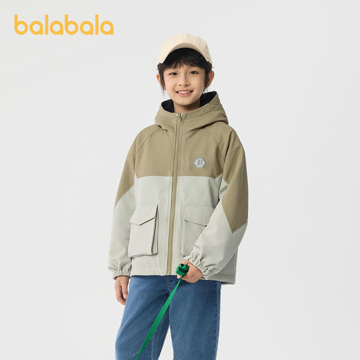 【商场同款】巴拉巴拉男童外套儿童上衣2025新款秋装防泼水两面穿 商品图1