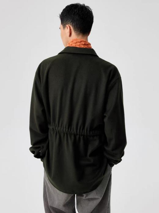 Simple Project/Y25195/腰带毛呢长袖衬衫 商品图2