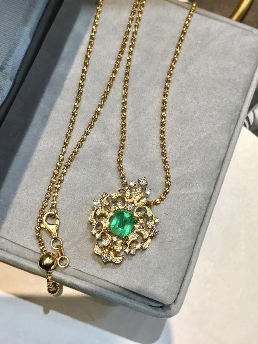 1.14ct刻面祖母绿吊坠 商品图2