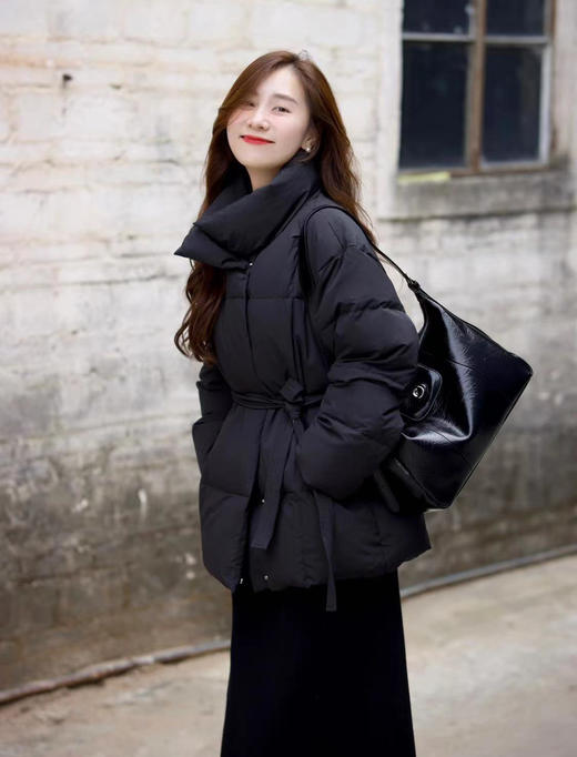 【百图lulu定制】【可颂羽绒服】90白鸭绒 厚充绒量 一手长 收腰羽绒服 商品图1