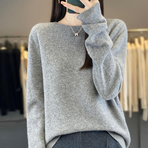 优选丨鹿展001 100%羊毛基础款圆领 948 商品图1