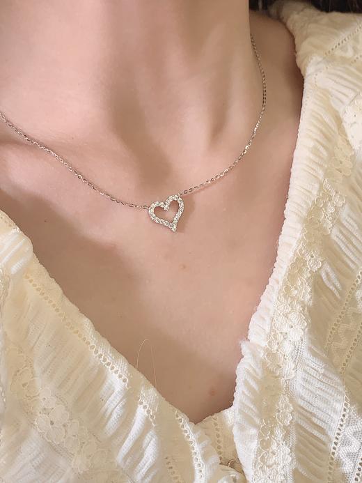 卡蒂罗KADER 小甜心项链 925银小众ins风显白甜美轻奢高级感可调节锁骨链 甜蜜浪漫日常通勤 项链 女款 银色 商品图3