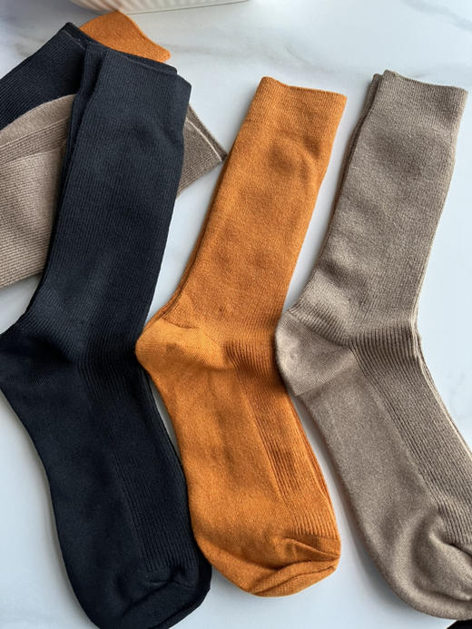 【口碑单品】噢蜜ooomeooo羊毛混纺堆堆袜 商品图1