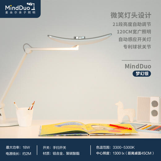 明基 麦朵尔MindDuo全光谱儿童护眼台&Max大立灯全光谱儿童护眼灯&PianoLight专业钢琴护眼灯 商品图1
