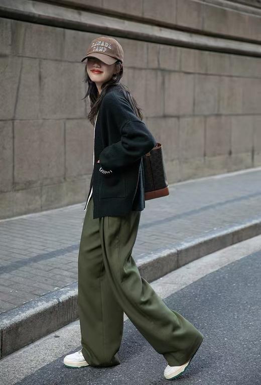 ACME新色绝美特定雪松绿460克磨毛直筒阔腿裤 商品图11