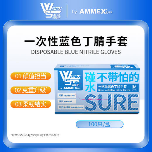 【国产】一次性蓝色丁腈手套 OWSBNHD 商品图0