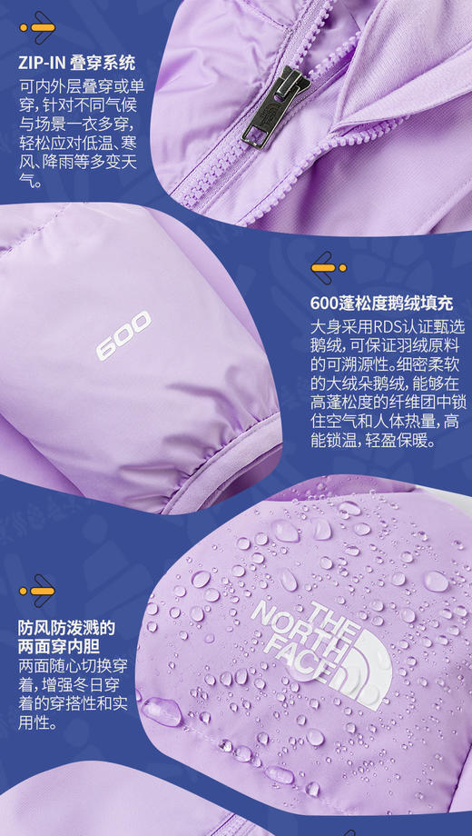 北面 25年秋冬  三合一冲锋衣   84M6 商品图2