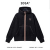 WT263SDSA男士秋冬新款痞帅男装潮牌撞色拉链立领连帽卫衣百搭开衫外套 商品缩略图1