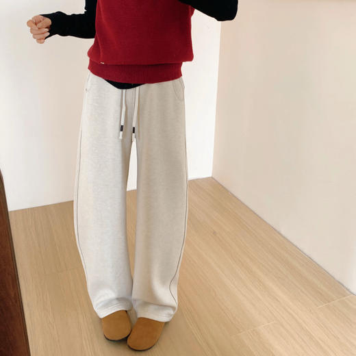 米杏色下单5天发货！K.HIP 蚕丝羊毛绵绵裤 莱赛尔融合羊毛桑蚕丝面料，加绒保暖舒适；冬日胶囊单品「一件抵三件」百搭裤 商品图12