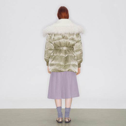 lost in echo2025秋冬新款休闲宽松拼接毛毛领保暖鸭绒羽绒服外套 商品图4