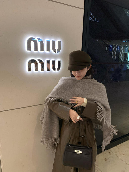 Read Nameless /防风时髦咖色长皮衣 2025/10/23 商品图3