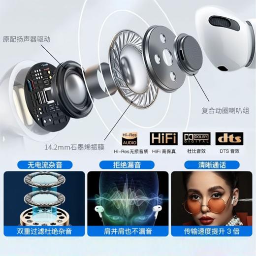 笙观TWS屏显蓝牙耳机 | LCD全彩触屏 蓝牙5.4 磁吸霍尔开关 多音效模式 佩戴舒适 商品图2