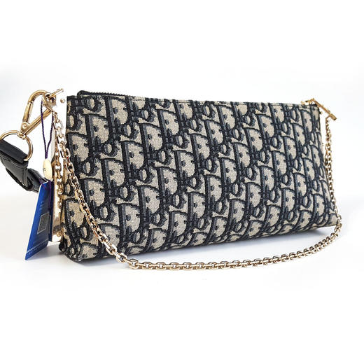 【95新】DIOR迪奥HOBO经典老花金扣双肩带单肩腋下hobo包女士141025NJS24 商品图1