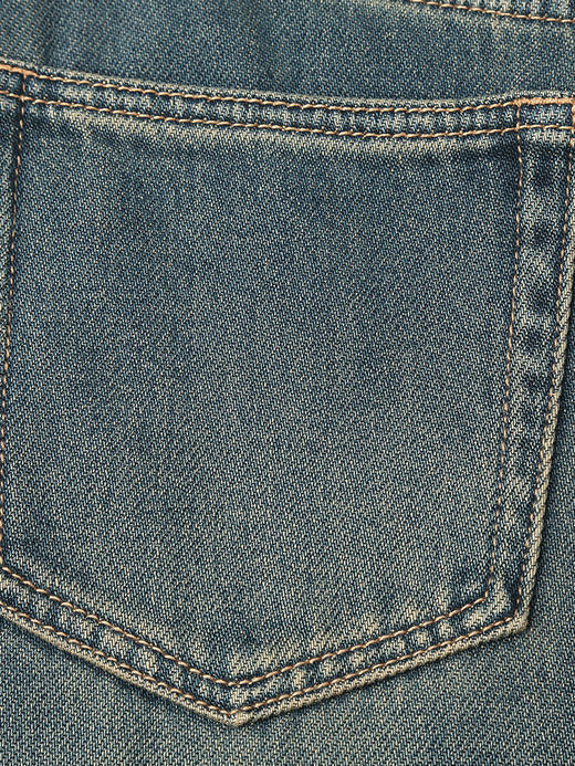 复古蓝高腰阔腿牛仔裤 秋冬做旧显瘦直筒宽松垂感牛仔长裤 商品图4