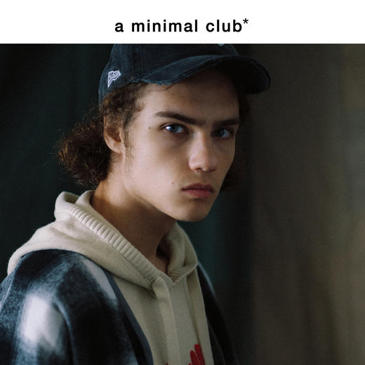 a minimal club撞色毛巾绣爱心连帽针织毛衣美式校园休闲AM59SW13 商品图4