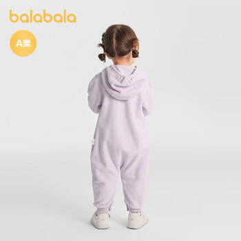 巴拉巴拉婴儿连体衣秋装宝宝外出包屁衣爬服2025时髦可爱加绒209325120203 商品图6