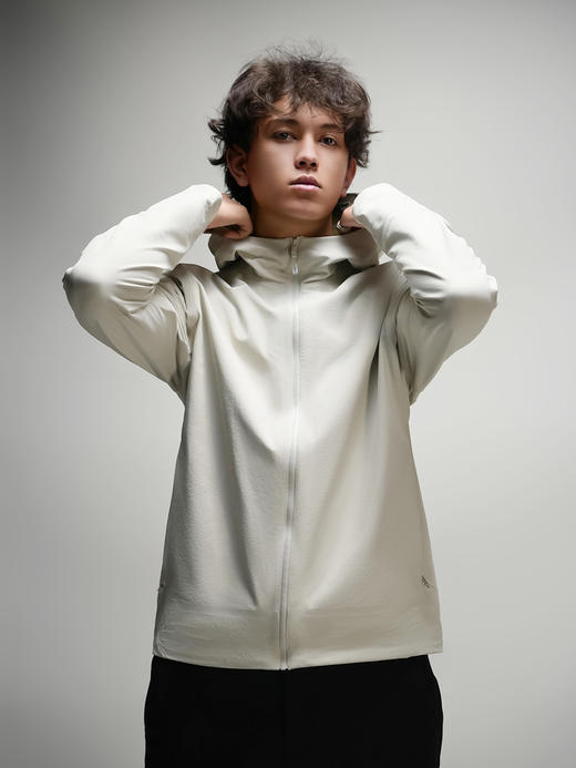 4158m 岩语轻奢肌理感连帽风衣 商品图6