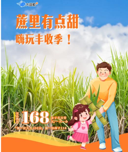 大蓝鲸爱研学|【亲子半日营】24节气课堂、亲子掰甘蔗、手作甘蔗棒棒糖、拔萝卜腌萝卜趣冬藏……好忙好忙的田间小孩呀！ 商品图0